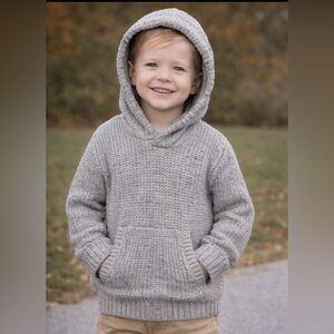 Gymboree Gray Knit Hoodie Sweater